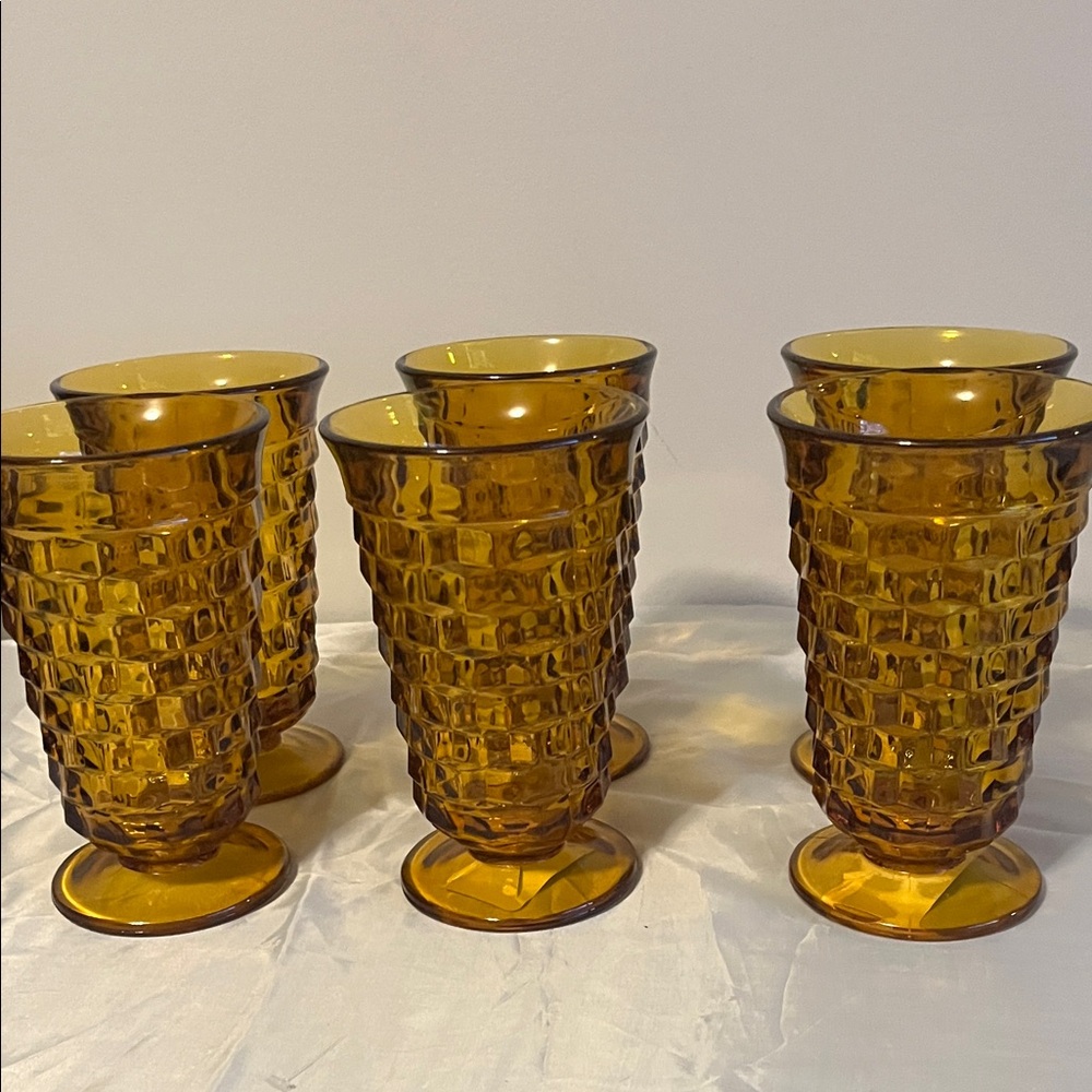 Indiana Amber Glass Tumbler Set
